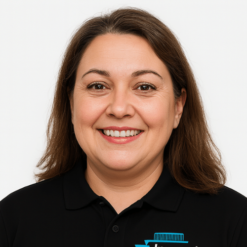 Import export service agency team member Courtney King